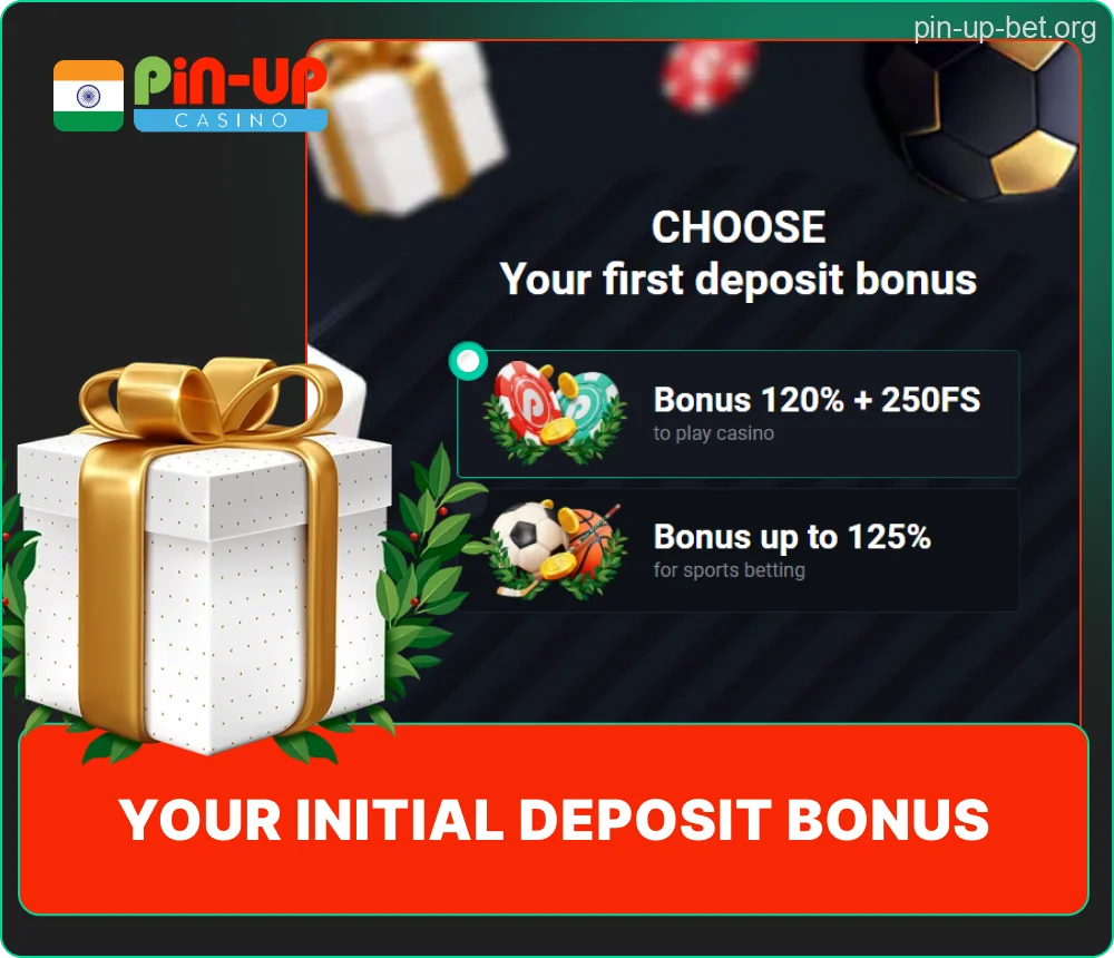 Pin-Up first deposit reward details