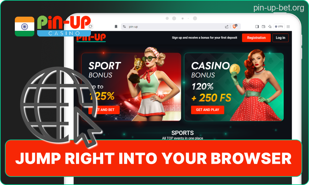 Pin-Up instant browser access