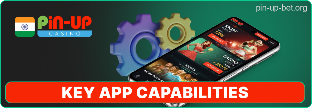 Pin-Up app features summary