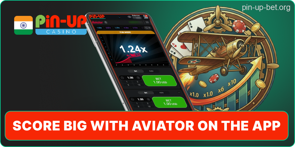 Pin-Up Aviator gameplay on mobile