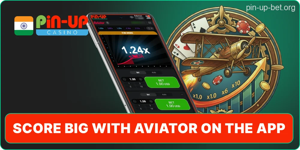 Pin-Up Aviator gameplay on mobile