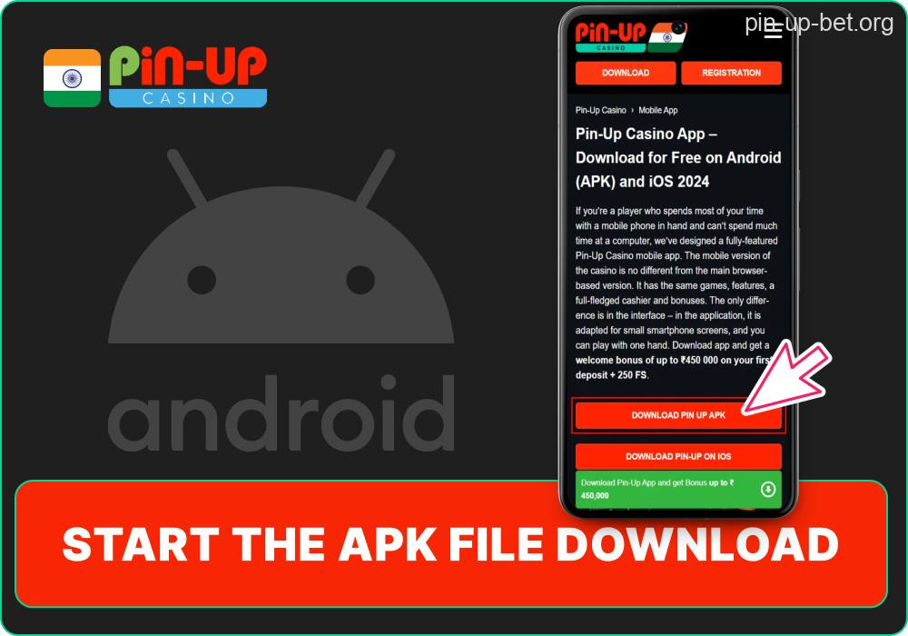Pin-Up APK download start